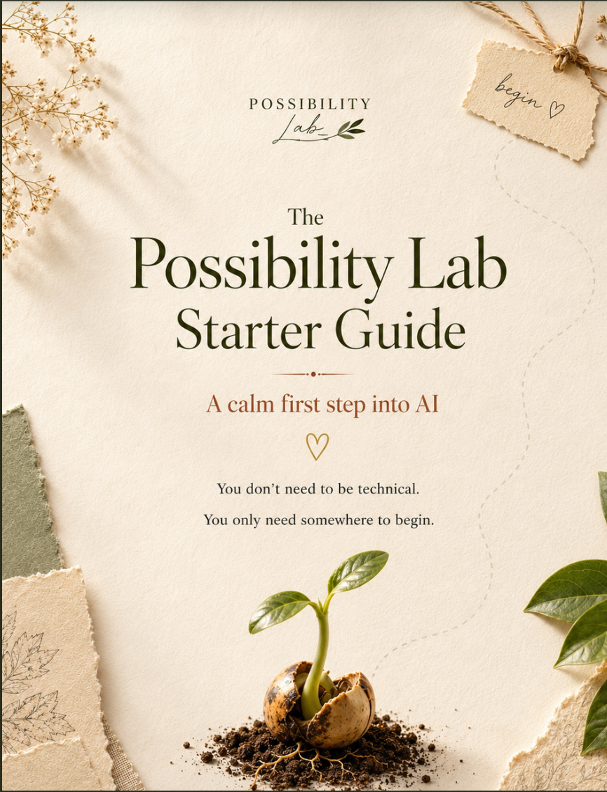 Cover of the Possibility Lab Starter Guide